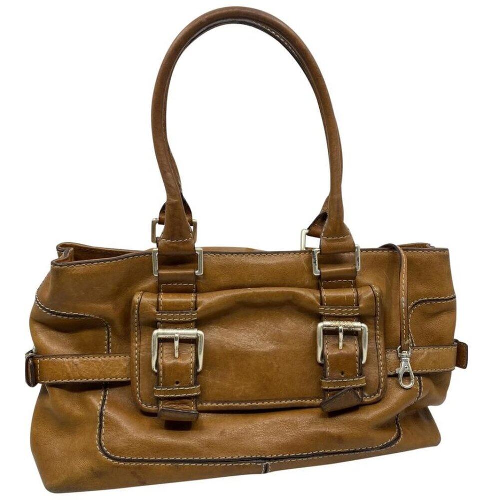 Michael Kors Large Brown Leather Shoulder Bag